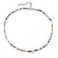 Pikkukuva 5 / 5: 1/2/3/5 helmen kaulakoru helmillä koristeltu Choker säädettävä ketju Boho tyyppi 4 Type 4 2PCS