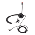 Miniatyrbillede 2 af 8: 2,5 mm telefon headset støjreduktion ensidig albue stik kundeservice headset med mikrofon til fastnet VOIP
