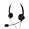Miniatyrbillede 6 af 8: Telefon headset støjreduktion binaural RJ9 stik ledningsforbundet erhverv headset med mikrofon USB lydkort til callcenter