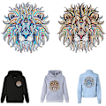 Miniatyrbillede 3 af 5: Løve Design Patches til tøj - Gylden