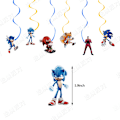 Pikkukuva 4 / 5: Sonic syntymäpäiväkakun koriste kortti ilmapallokoriste [qb] Big Set