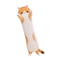 Lang kattepude Sovende puder BRUN 70CM Brun Bxz Brun[BT} Brown 70cm