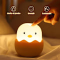 Miniatyrbillede 2 af 7: Børnenes Natlampe, LED USB Natlampe med Touch Kontrol, Silikone Babylampe, Natlampe til Børn Lysstyrkejustering