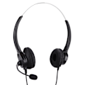 Miniatyrbillede 3 af 8: RJ9 Telefon Headset Kablet Binaural Telefon Hovedtelefon med Støjreducerende Mikrofon til Call Center Kundeservice