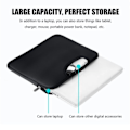 Miniatyrbillede 9 af 10: 11 13 14 15 tommer taske Håndtaske Laptop taske CASE 15,4 tommer Sort 15,4 tommer Black Black 15.4 inch