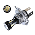 Pikkukuva 5 / 5: H4-moottoripyörän ajovalopolttimo 3030 18smd LED-auton ajovalopolttimo 950lm 6000k 18w 12-24v fw