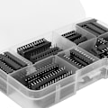 Pikkukuva 1 / 5: 66 kpl IC-piirisokkelin litteä nastan DIP-integroitujen piirikomponenttien valikoima 2,54 mm