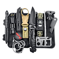 Miniatyrbild 1 av 4: Utomhus Överlevnadsverktyg Kit 12 i 1 Nödöverlevnadskit för