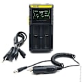 Miniatyrbillede 1 af 3: NITECORE D2 oplader til 2 batterier 18650-18350-16340-26650-14500... - Enhed(er) HH5846