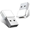 Miniatyrbild 1 av 5: USB till USB C-adapter 2-pack, Typ C hona USB A hane-konverterladdare för Apple Watch Series 7 8, iPhone 11 12 13 14 15 Pro Max