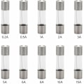 Miniatyrbillede 2 af 5: 100 stk. 5X20 mm rørforstærkersæt med forskellige sikringer 0,2A, 0,5A, 1A, 2A, 3A, 5A, 6A, 8A, 10A, 15A