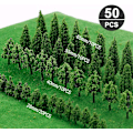Miniatyrbilde 2 av 5: 50 modelltrær, 3D modelltrær, mikromodelltrær, modelltogtr