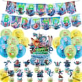 Zootopia 2 Tema Bursdagsfest Dekorationssett – Banner, Kaketopper & Ballonger
