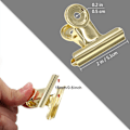 Miniatyrbillede 2 af 5: 10-pak 2-tommer rustfrit stål binderclips store bulldog metal/