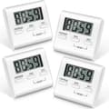 Set med 4 kökstimer, digital kökstimer, äggtimer, med högt alarm