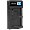 Miniatyrbillede 5 af 5: Bærbar kamera batterioplader til NB-6L USB kamera dobbelt oplader med LCD-skærm
