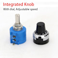 Miniatyrbillede 1 af 5: 2 stk. 3590S-2-103L Potentiometer Multiturn 3 stk. INTEGRERET KNOP 3pcs Integrated Knob 3pcs Integrated Knob