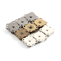 Miniatyrbillede 4 af 5: 10 sæt magnetiske knapper tasker magnet automatisk adsorption spænde Black 18mm