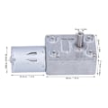 Miniatyrbillede 7 af 8: DC 24V Snekkegear Motor med Regulator Højt Drejningsmoment Mini Turbine Reducer til Robotter Elektroniske Låse 24V20RPM[qb]