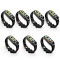 Miniatyrbild 4 av 8: Gummiband Silikon Klocka Armband SVART black