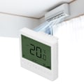 Miniatyrbild 1 av 5: Smart fläktkonvektor termostat ABS LCD-skärm Anti-interferens intelligent termostat för hem 220V
