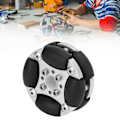 Pikkukuva 1 / 8: 48mm kaksois alumiiniseos omni-suuntainen pyörä kantavuus 3kg robotiikkakilpailuun