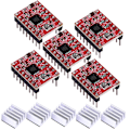 Miniatyrbilde 5 av 5: A4988 Stepper Motor Driver Modul 5 stk Stepper Motor Driver Modul med Kjøleribbe for RepRap 3D-Skriver