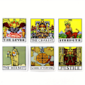 Miniatyrbilde 7 av 7: 1 sett Bit Fantasy Tarot Åtte-biters Pixel Tarot Kvadratkortstokk 78 stk Brettspillkort Yellow