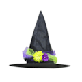 Miniatyrbillede 4 af 5: Heksens Hale Mesh Poncho Gratis Hat Lilla Purple M
