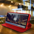 Pikkukuva 4 / 4: Kotelo Xiaomi Redmi Note 9S/Note 9 Pro/Note 9 Pro Max Stand Folio - Punainen Punainen