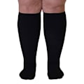 Miniatyrbillede 1 af 2: Toe Wrap Plus Size Kompressionssokker Elastiske Sokker Sort svart 4XL