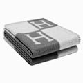 Miniatyrbillede 2 af 2: H-felt puder Kunstuld Kasmir pude Sofa Plaid tæppe - Perfekt Grey