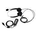 Miniatyrbillede 2 af 8: Telefon headset støjreduktion binaural RJ9 stik ledningsforbundet erhverv headset med mikrofon USB lydkort til callcenter