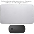 Pikkukuva 4 / 5: Ladattava Bluetooth-näppäimistö ja hiiri -yhdistelmä, ultraohut kannettava kompakti langaton hiirisetti Android Windows -tabletille, puhelimelle, iPadille, iOS:lle black