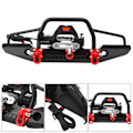 Miniatyrbilde 8 av 8: Metallfrontfanger med 2 LED-lys vinsj fjernkontroll egnet for TRX4 SCX10 RC-bil