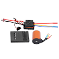 Miniatyrbilde 1 av 8: Vanntett 3650 4300KV Børsteløs Motor 60A ESC Programmeringskort Combosett for 1/8 1/10 RC Bil