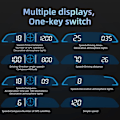 Miniatyrbillede 4 af 5: Digital GPS speedometer Universal Head Up Display til bil LCD skærm HUD med MPH hastighed