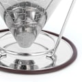Miniatyrbillede 3 af 5: Rustfrit stålfilter med holder Kaffeefilter Mesh Funnel Køkken kaffebrygningsværktøj 1-6 kopper