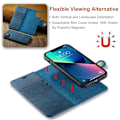 Miniatyrbillede 7 af 10: DG.MING 2-i-1 Magnetisk Wallet iPhone 15 Blå