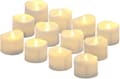 LED Värmeljus Flamlösa Ljus med Timer [12-pack, Varmvitt]