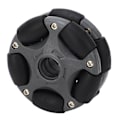 Miniatyrbillede 6 af 8: 58mm Plast Omni Hjul Dobbelt Række Roterende Omni Retningsbestemt Hjul Reservedele 14135