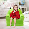 Miniatyrbillede 3 af 4: 2 i 1 Foldbar Plys Foldbar Børnesofa Ryglæn Lænestol Børnesofa Sød