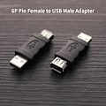 Miniatyrbild 2 av 5: Firewire Ieee 1394 6-stifts hona till usb2.0-omvandlare dator kabelkontakt Black