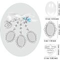 Miniatyrbillede 2 af 5: 1 stk. Bryllupsbuket Foto Charm 3 stk. Fotorammer 3 stk. Oval Caboc