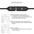 Pikkukuva 5 / 5: Langattomat magneettiset Bluetooth-kuulokkeet handsfree-kuulokemikrofonilla ja melua vaimentavalla mikrofonilla Huawei Xiaomi Samsung -puhelimille with box black327