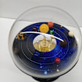 Miniatyrbild 4 av 5: Åtta planeter elektrisk roterande metall solsystem modell med lampor dynamisk simulering solsystem modell rymdvetenskap