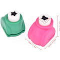 Miniatyrbilde 2 av 5: Stil papirstempelsett, 5 stk. mini power punch for scrapbooking, flerfarget