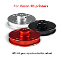 Miniatyrbillede 2 af 5: GT2 Tandhjul 3D Printer Del 80 Tænder 2GT Synkron Trækskive Hul Bredde 6mm GT2 Tandrem GT2 Trækskive Silver 0.08