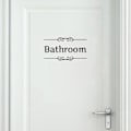Pikkukuva 3 / 5: Vinyyli seinätarra DIY irrotettava WC ja kylpyhuoneen seinätarra WC-kyltti ovi A