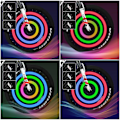 Miniatyrbild 2 av 5: Cykel Ekrar Ljus 4-Pack Däck Blinkande Ljus LED Neon Hjul Blinkande Cykel Ljus Vattentät 3 Blinkande Lägen Cykling Tillbehör Red+color